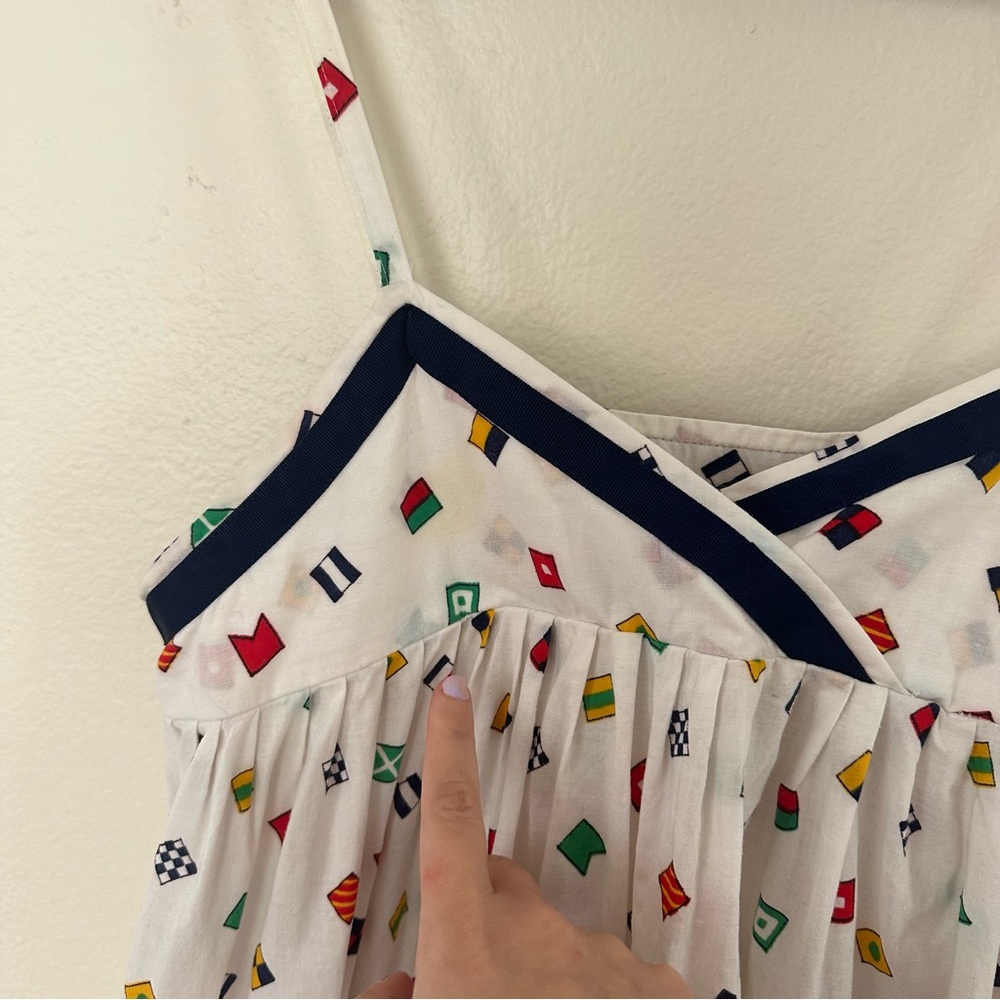 Vintage nautical flag maxi dress - Picture 7 of 8